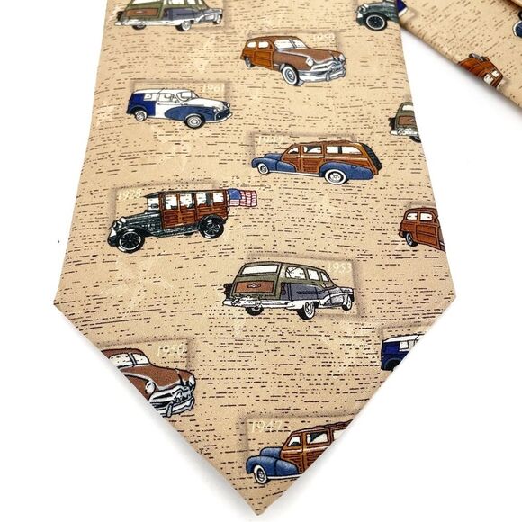 Vintage Tango Silk Americana Series Necktie American Woodies 1928-1961 Men’s Tie - Picture 8 of 13